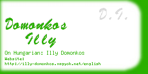 domonkos illy business card